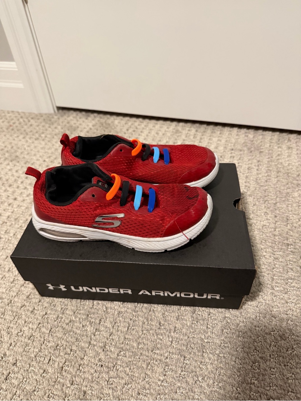 Skechers Kids Red Athletic Shoes